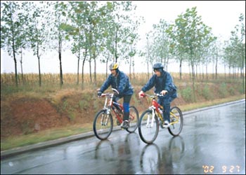빗속을 둘이서 - 쭈청[諸城]에서 지아오저우[膠州]구간 